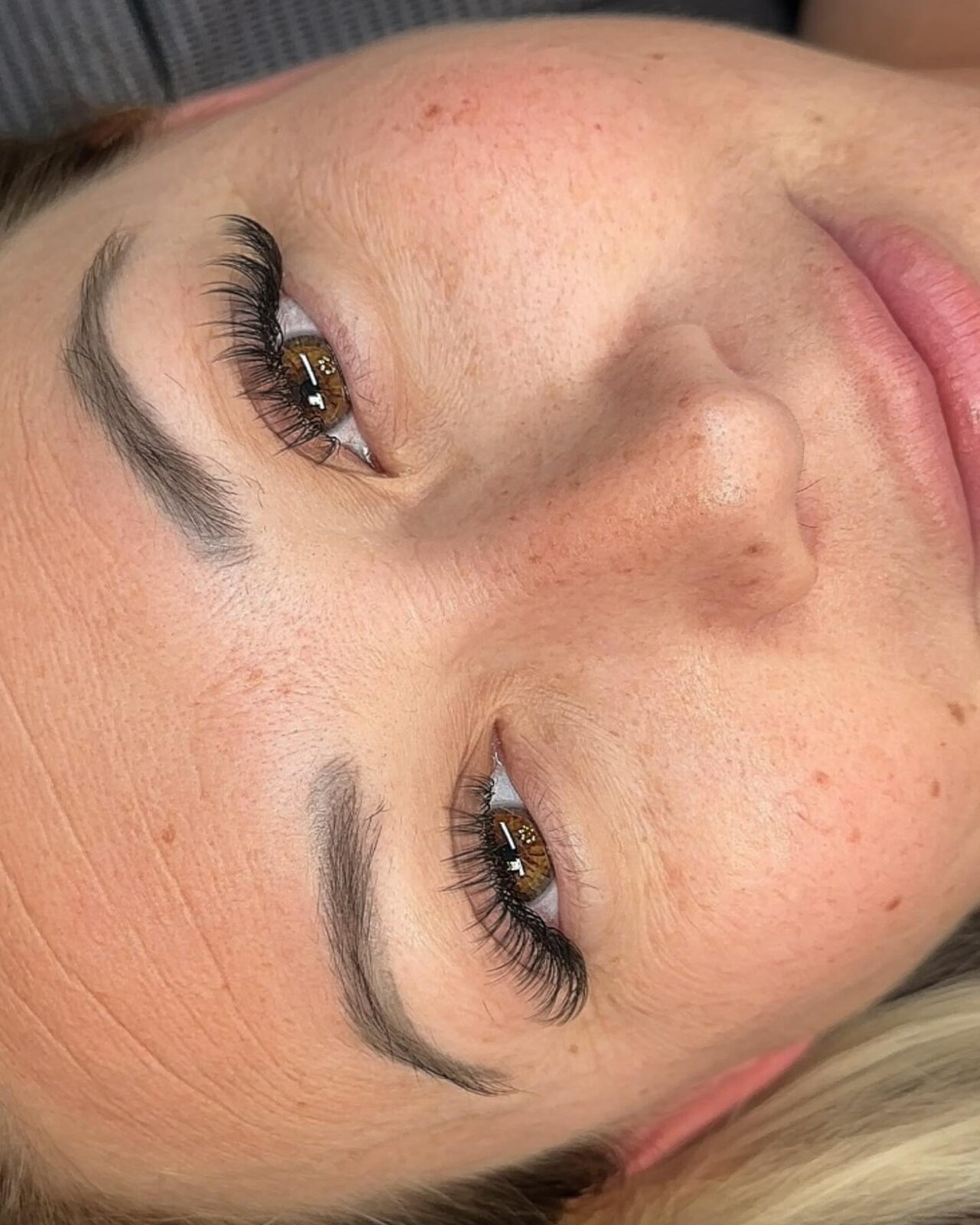A natural, wispy lash set by McKinzie