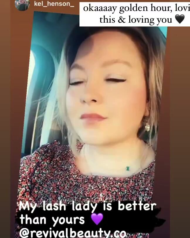 A Revival lashes client, from her own story