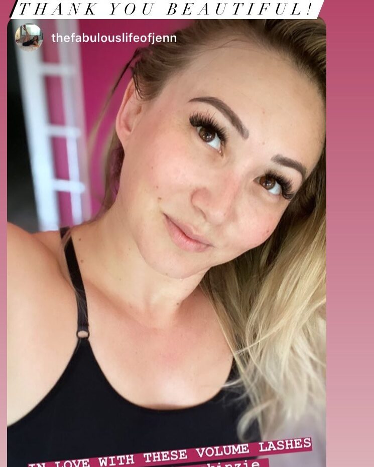 A Revival lashes client, from her own story